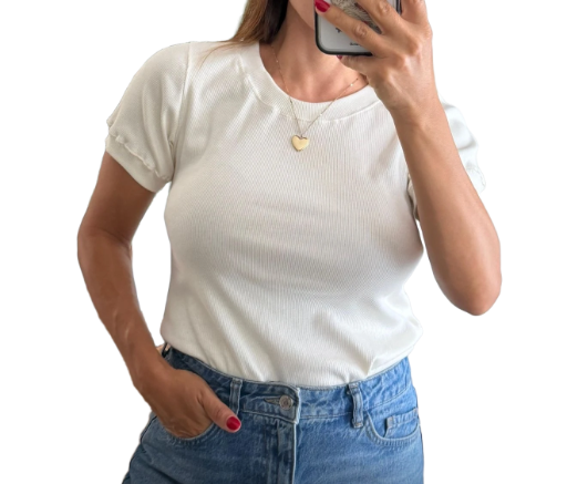 Remera básica blanca