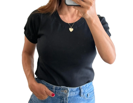 Remera básica negra