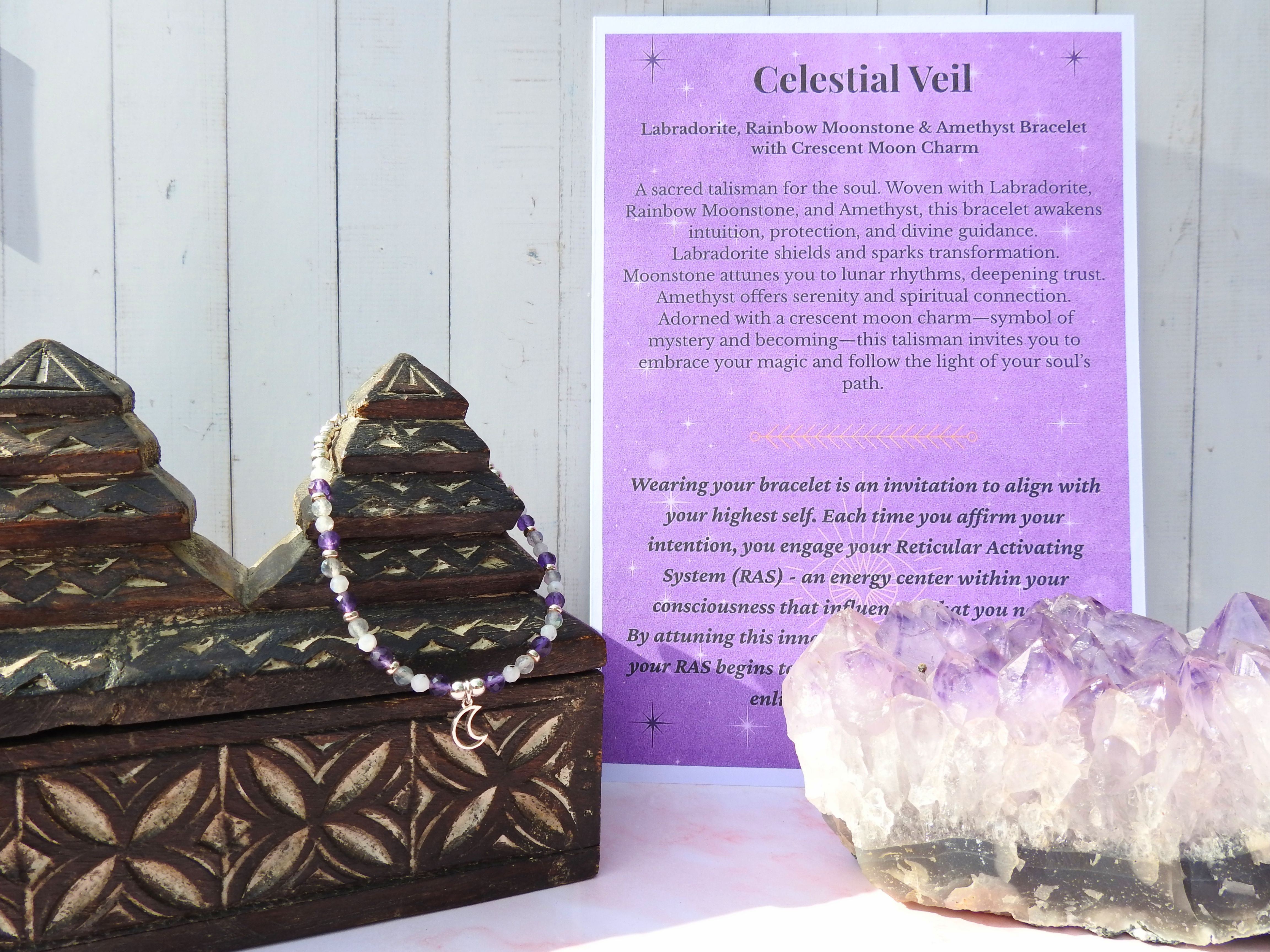 Celestial Veil Talisman Bracelet