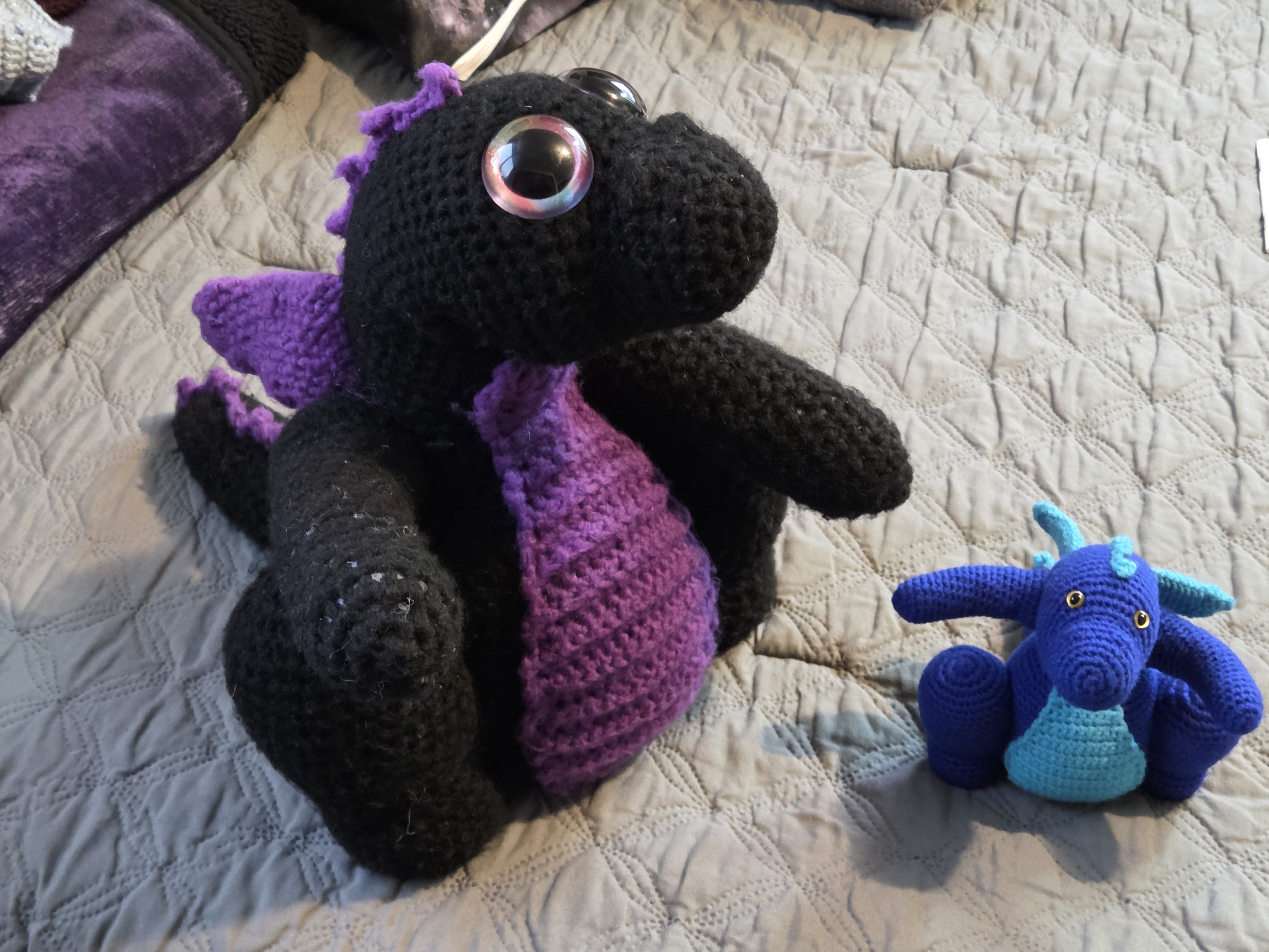 Handmade Crochet Dragon Plushies