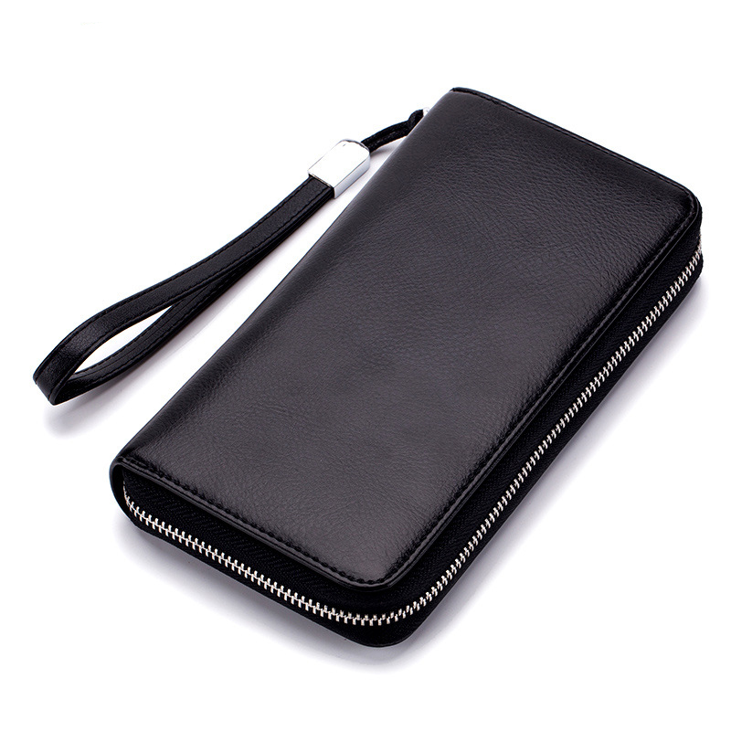 Premium Zip Around Wallet - Elegant Leather Wristlet