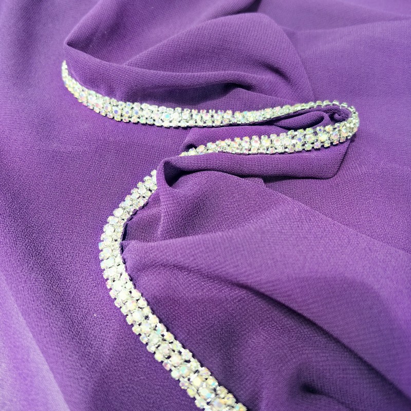 Premium Diamond Chiffon Wrap – Lightweight Solid Color Elegant Scarf