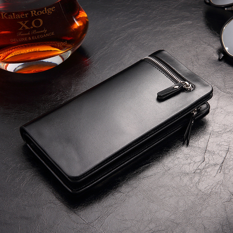 Premium Large Capacity Zip Clutch Wallet