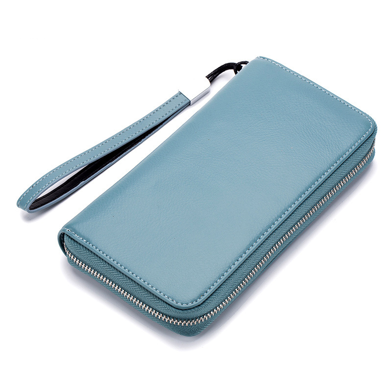 Premium Zip Around Wallet - Elegant Leather Wristlet