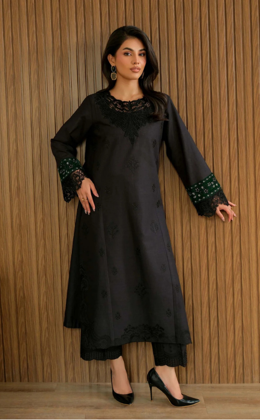 2 Piece Embroidered Khaddar Suit (Unstitched)