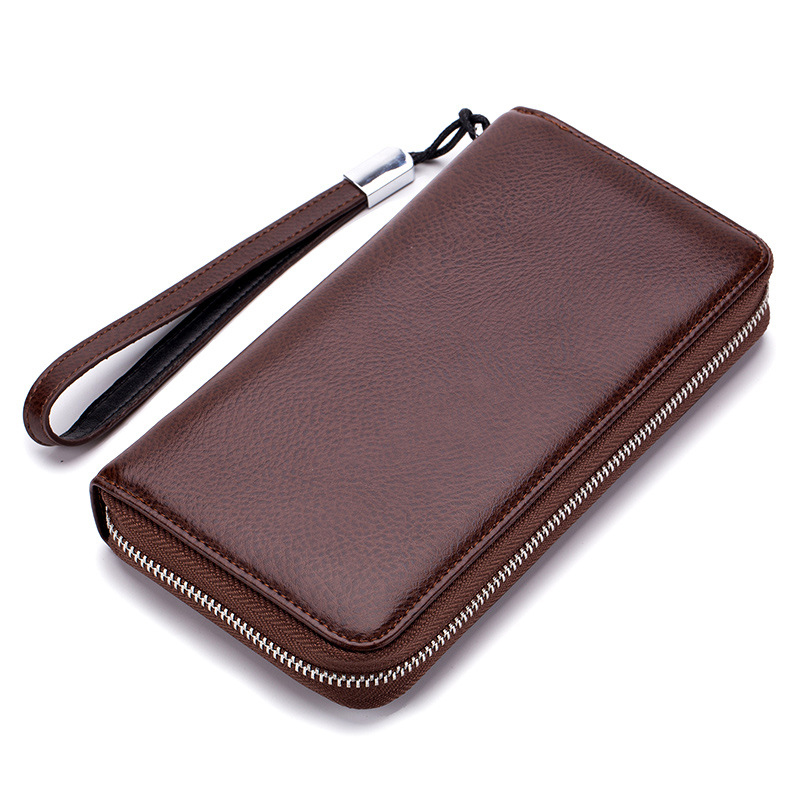 Premium Zip Around Wallet - Elegant Leather Wristlet