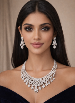 Luxury CZ Bridal Jewellery Set – Stellar Sparkle