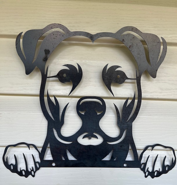 Metal Dog Wall Art