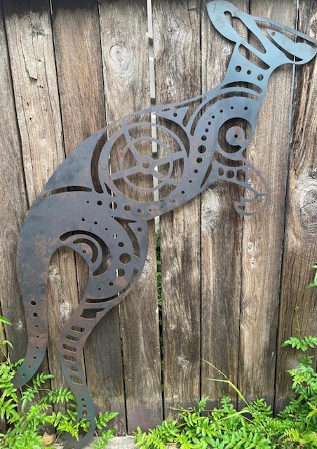 Metal Kangaroo Wall Art