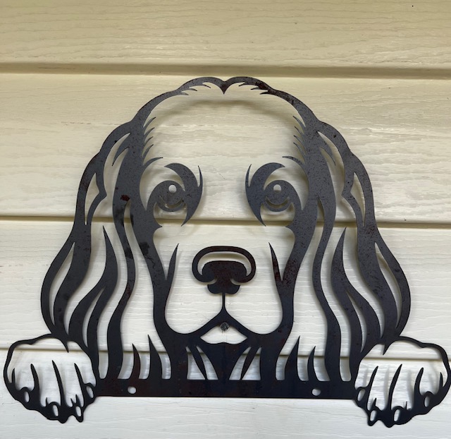 Cocker Spaniel Metal Wall Art