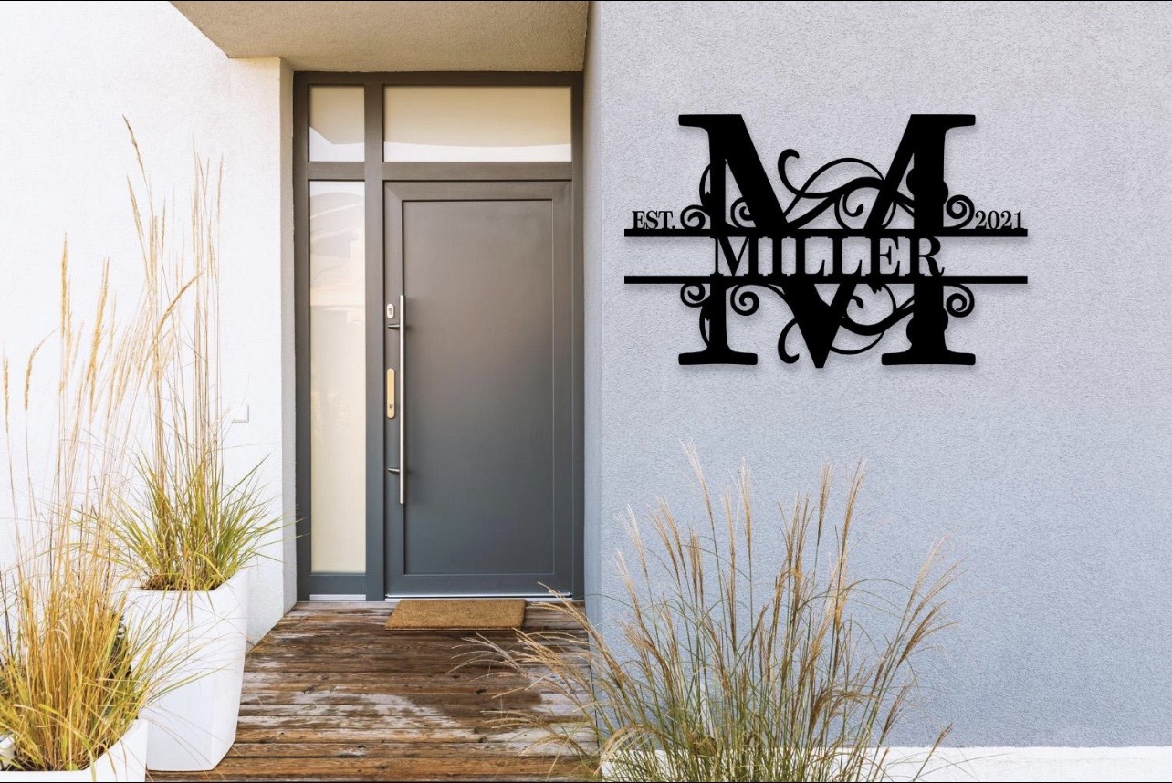 Personalized Metal Family Name Sign