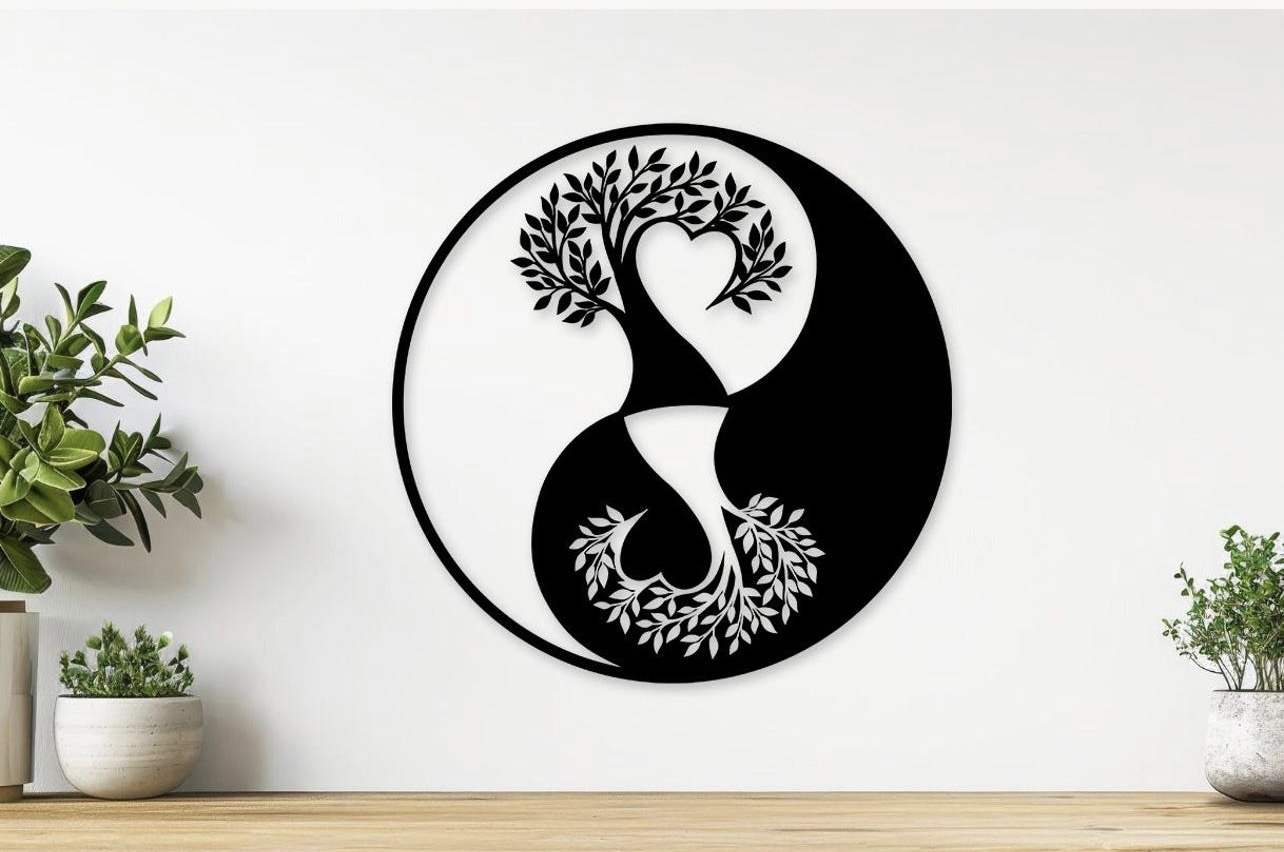 Yin Yang Tree of Life Wall Art