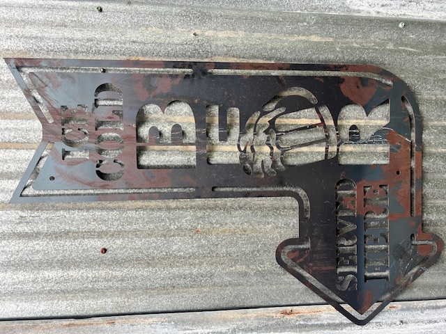 Metal Beer Arrow Sign