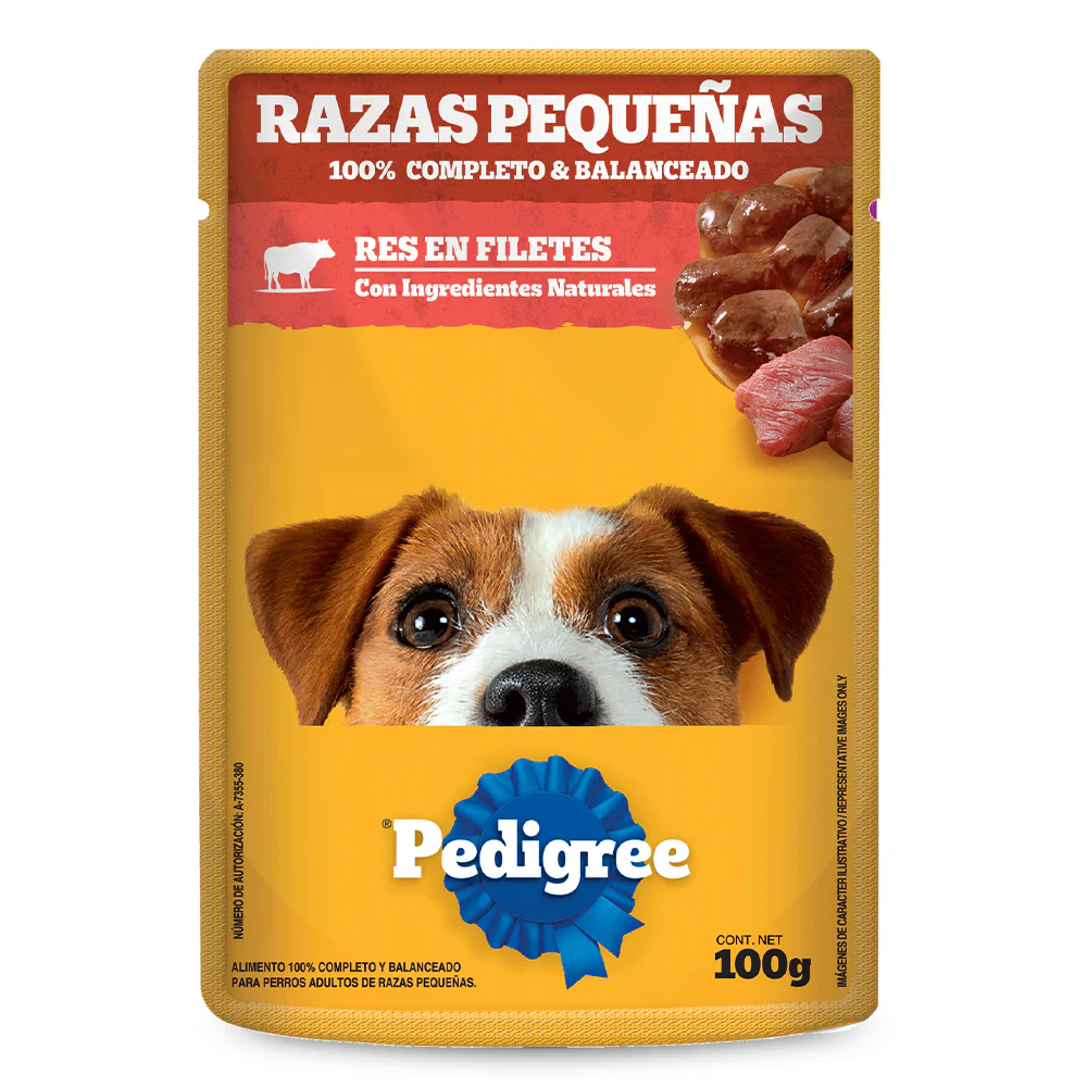 Pedigree Pouch Razas Pequeñas Carne