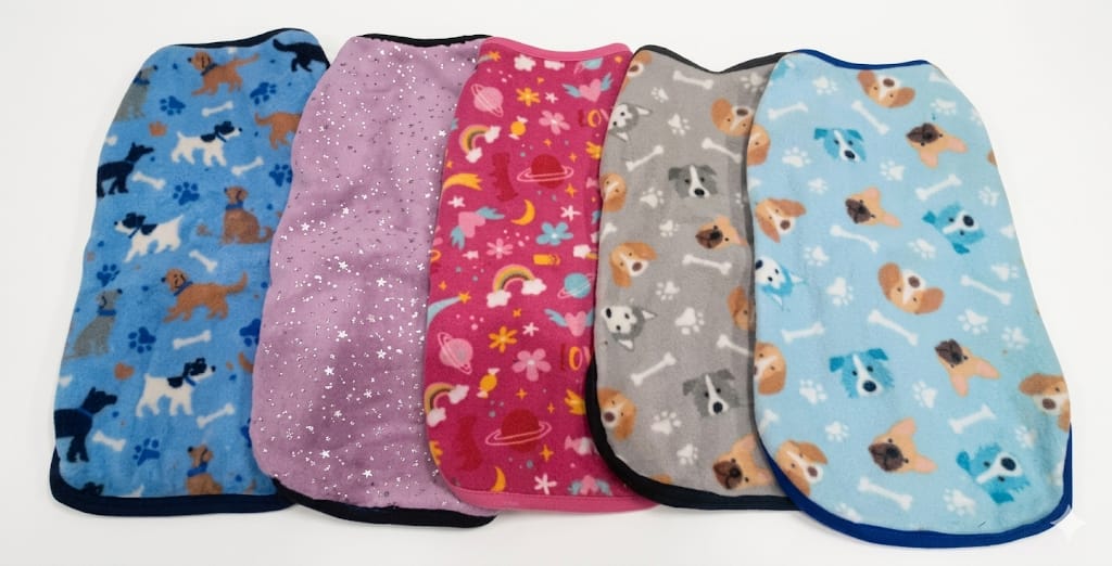 Abrigos  estampados de polar para perros