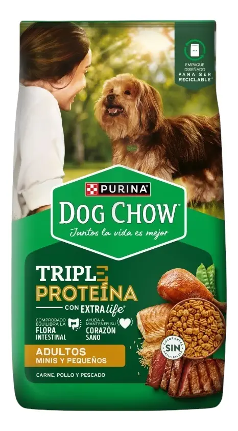 Dog Chow Triple Proteína Adultos Minis y Pequeños