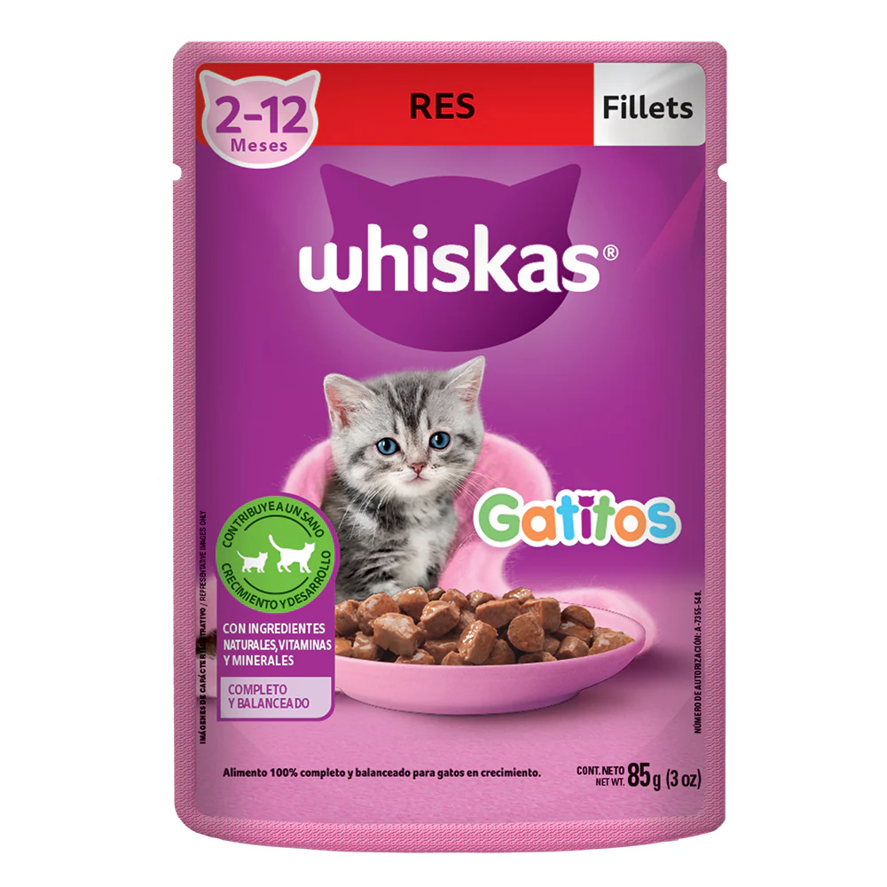 Whiskas Pouch Gatitos Carne