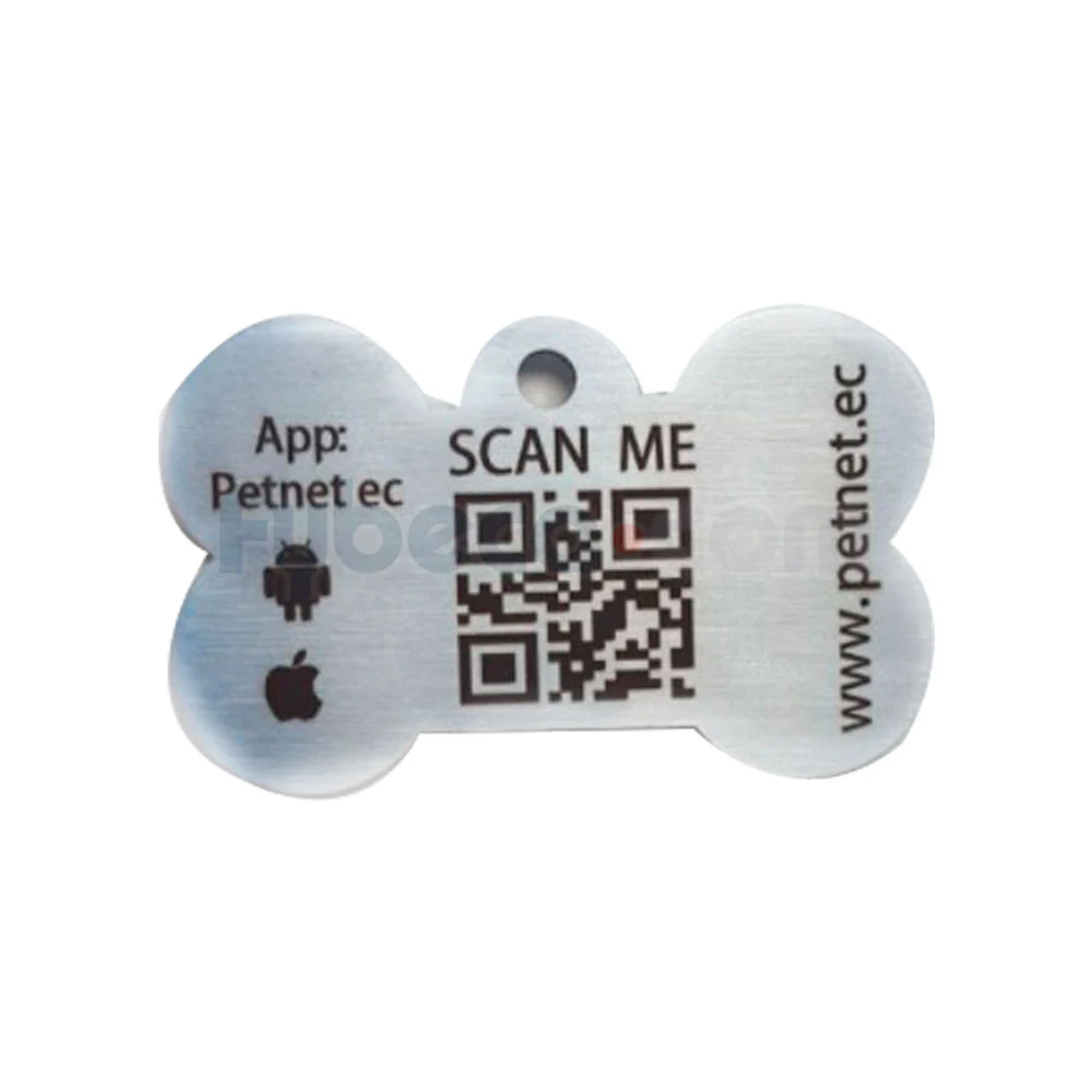 Placa identificadora para mascotas