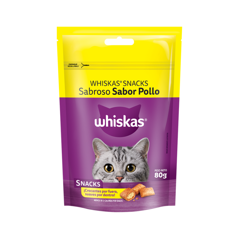 Whiskas Snacks Sabor Pollo 80Gr