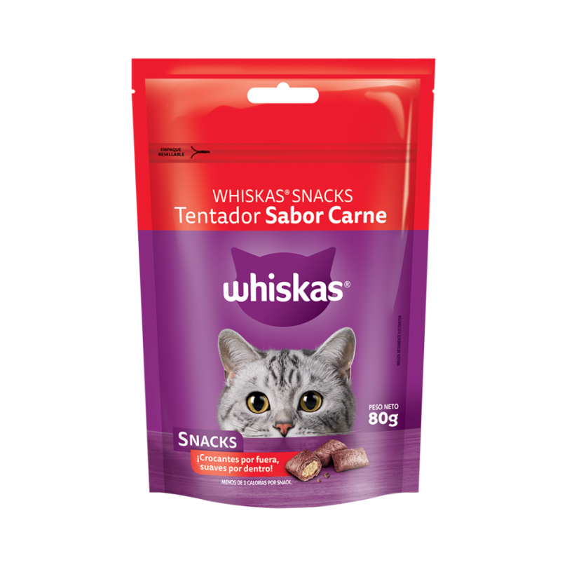 Whiskas Snacks Sabor Carne 80g