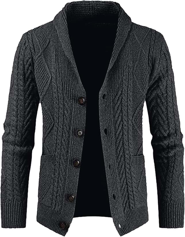 Men's Cable Knit Cardigan