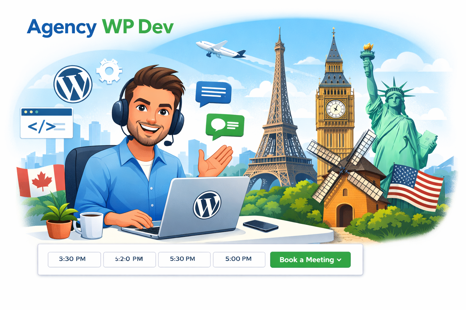 Book Your Meeting with Agency WP DEV