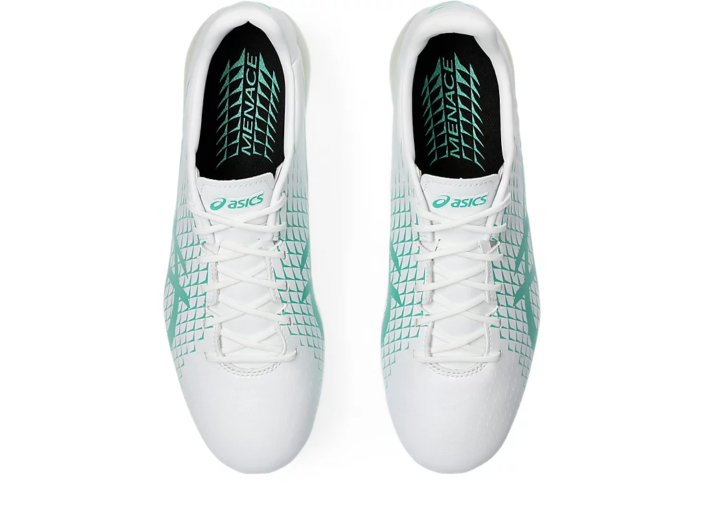 Asics menace 4 white and green