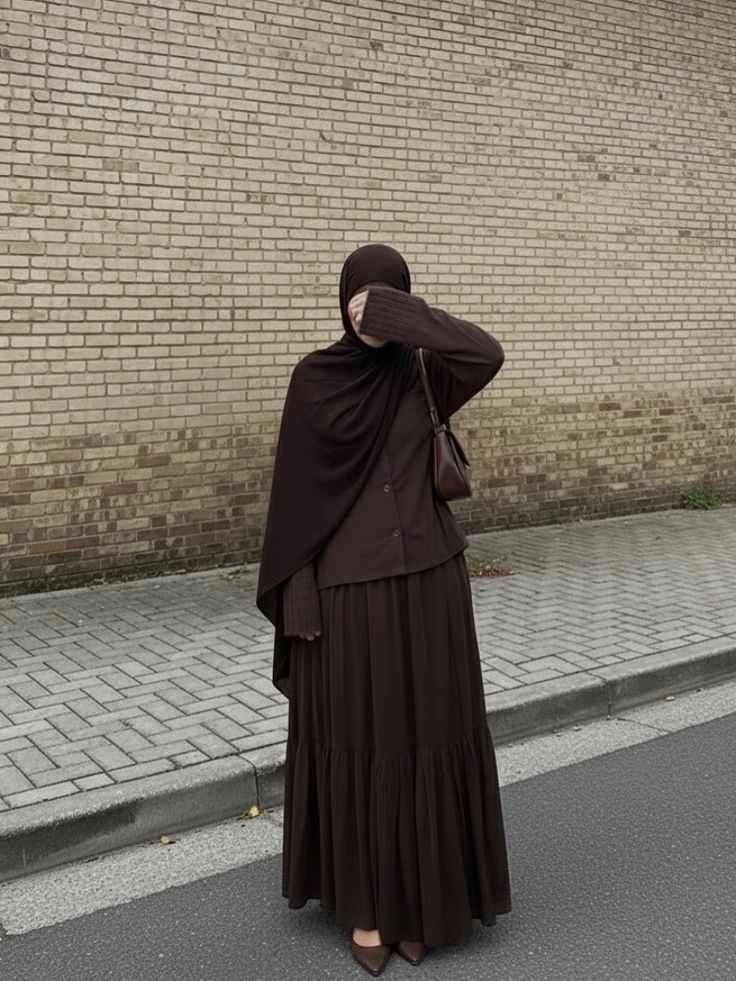 ensemble marron élégante