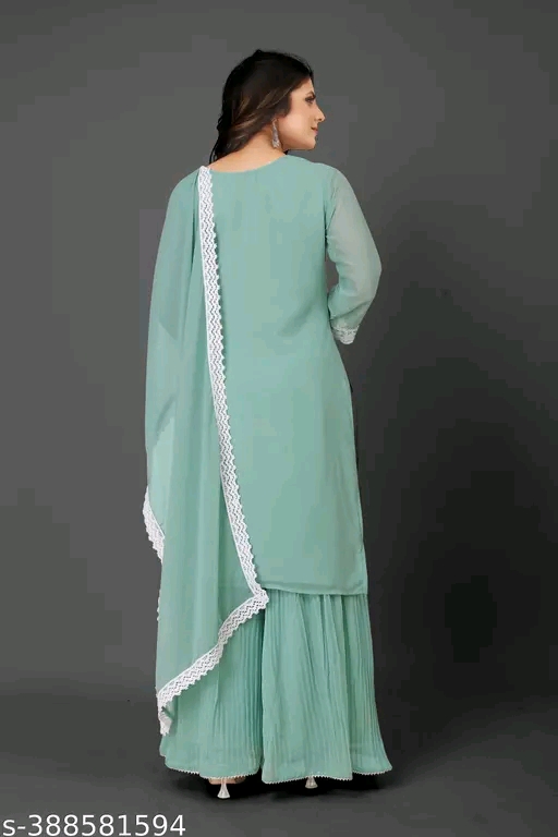 Green Kurti Set
