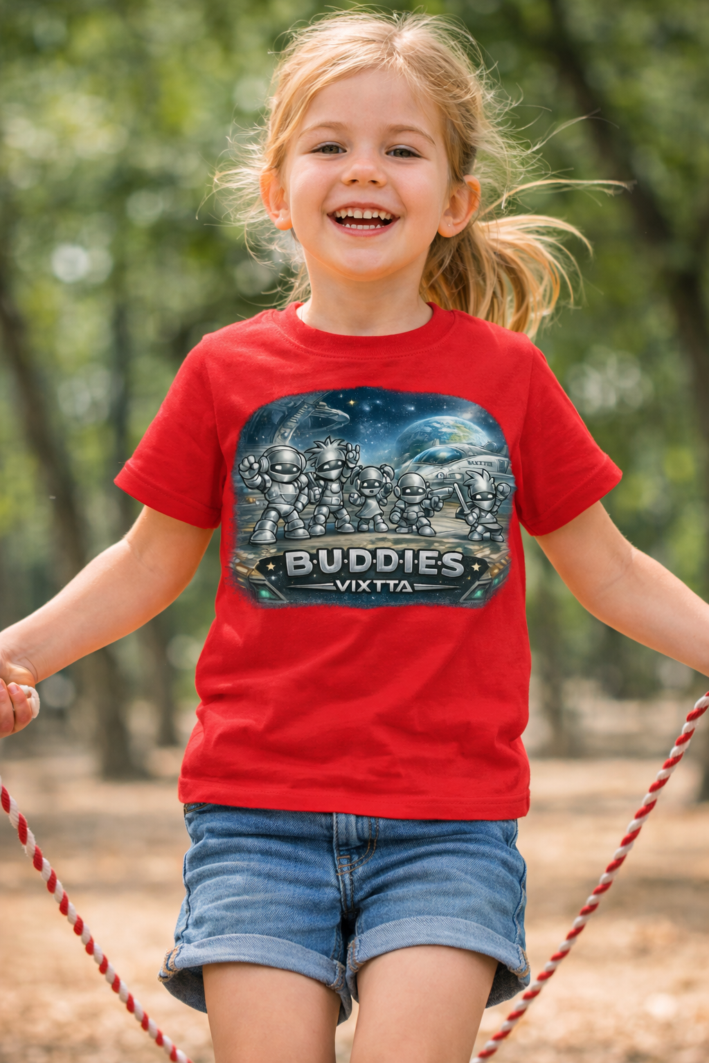 Camiseta Infantil Espacial