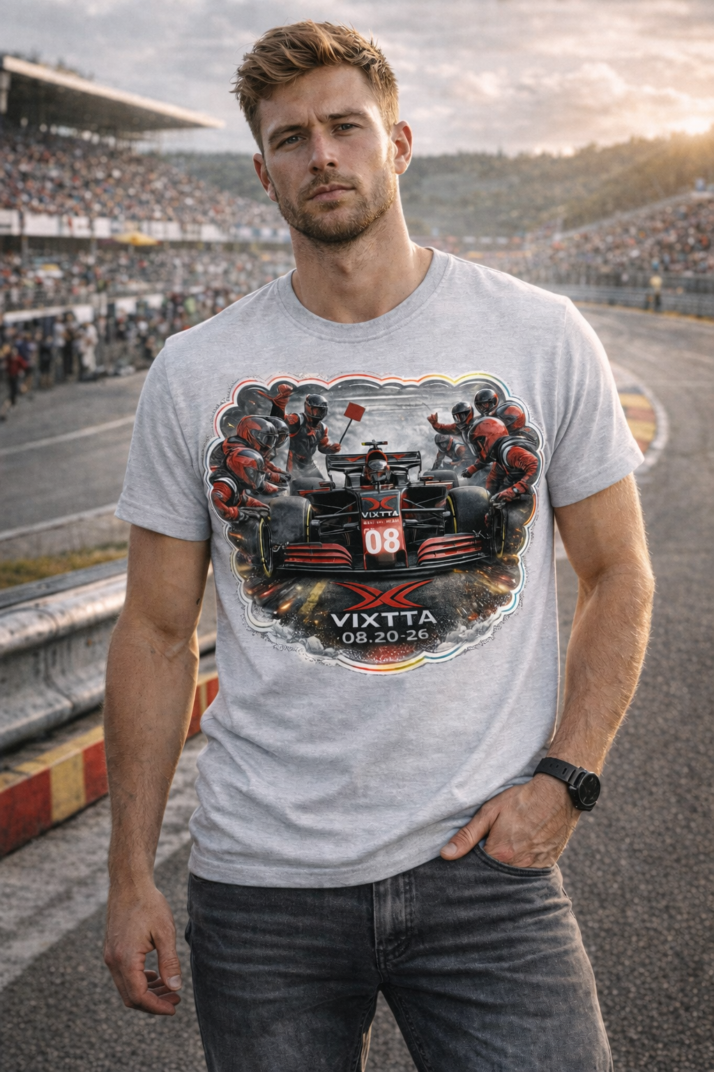 Camiseta de Carrera Pit Stop