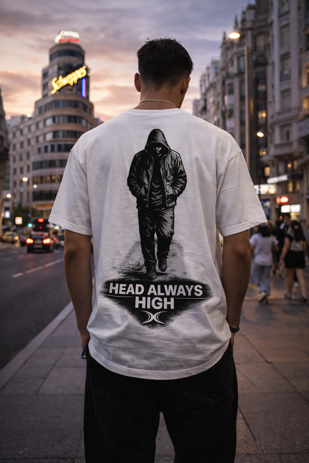 Camiseta Urbana Head Always High