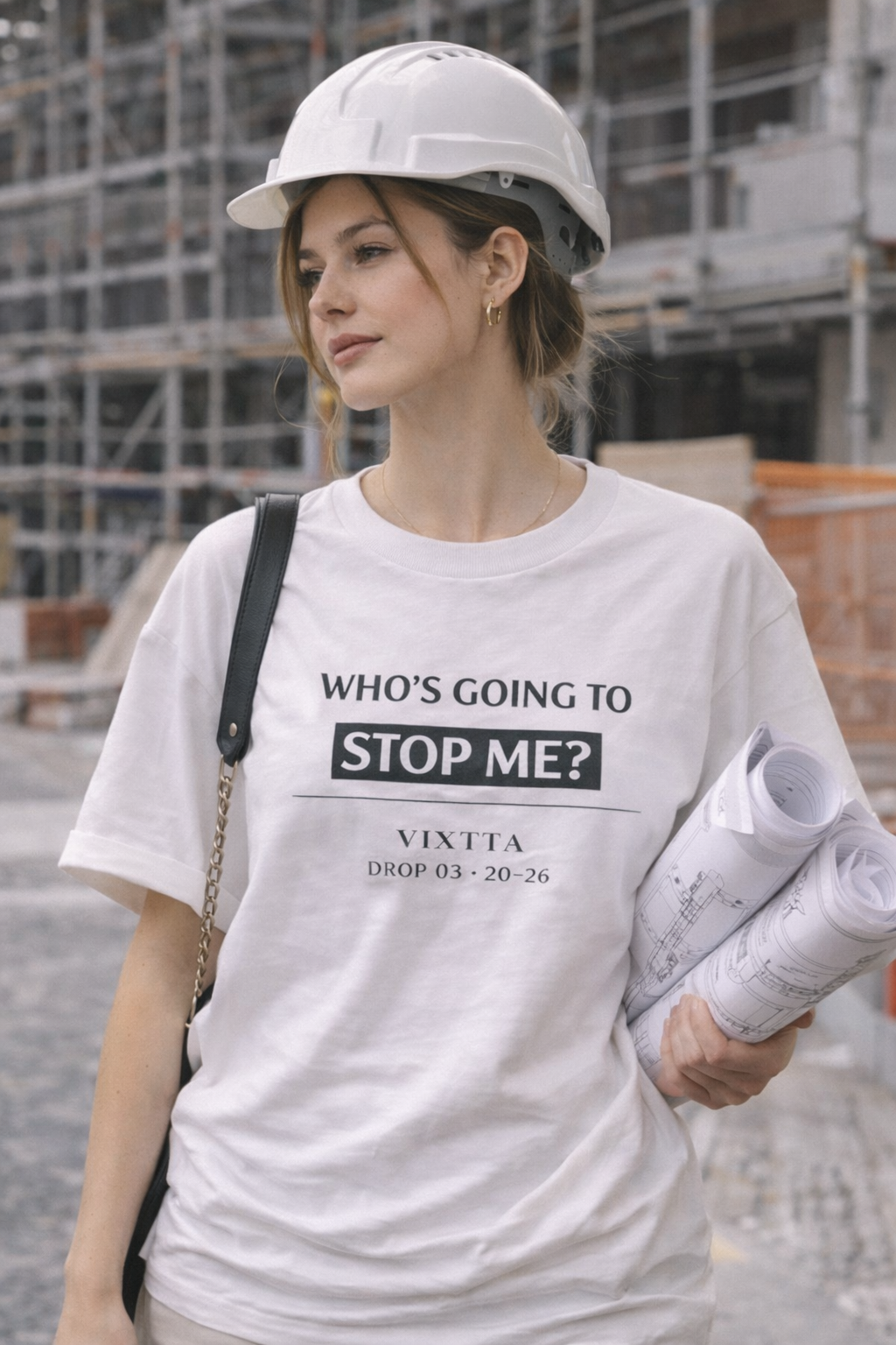 Camiseta motivacional blanca