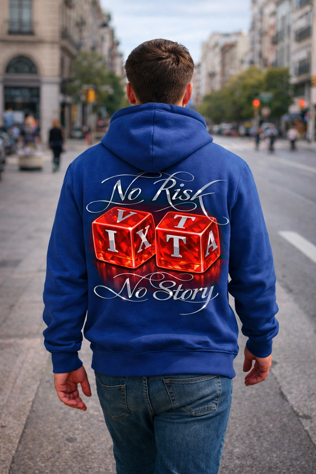 Sudadera con capucha 'No Risk No Story'