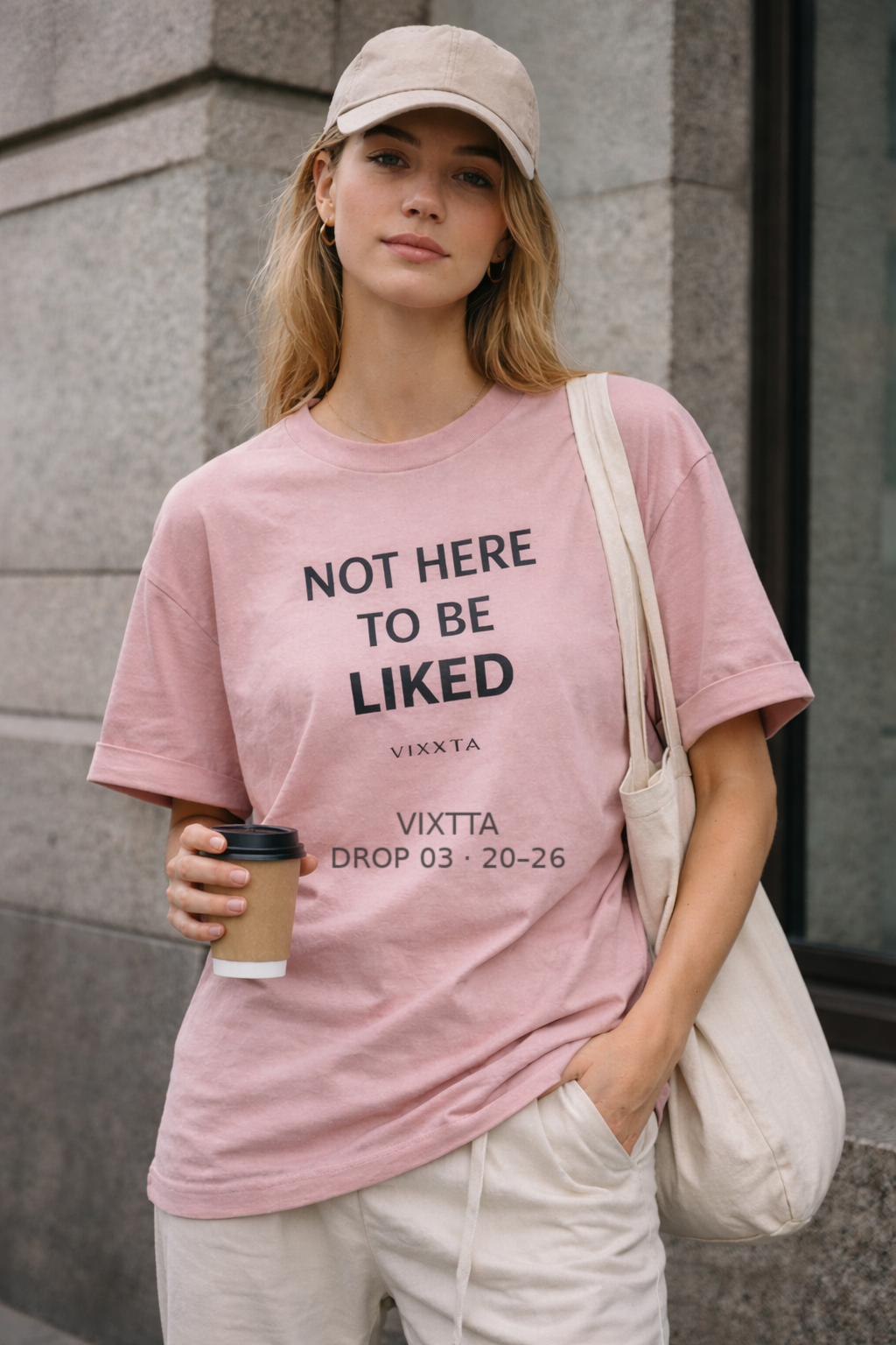 Camiseta Rosa Estilo Urbano