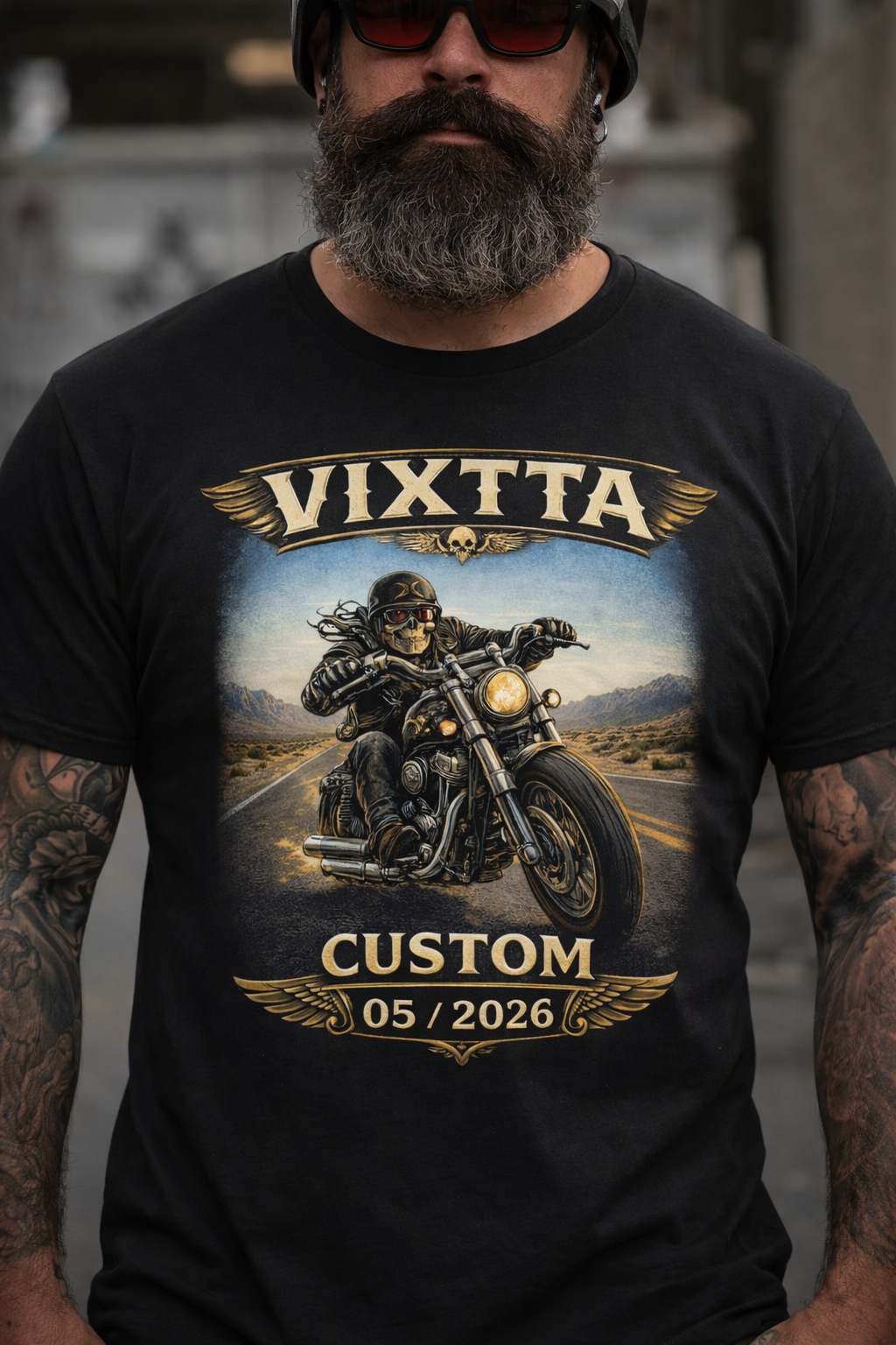 Camiseta Vixtta Custom Motero