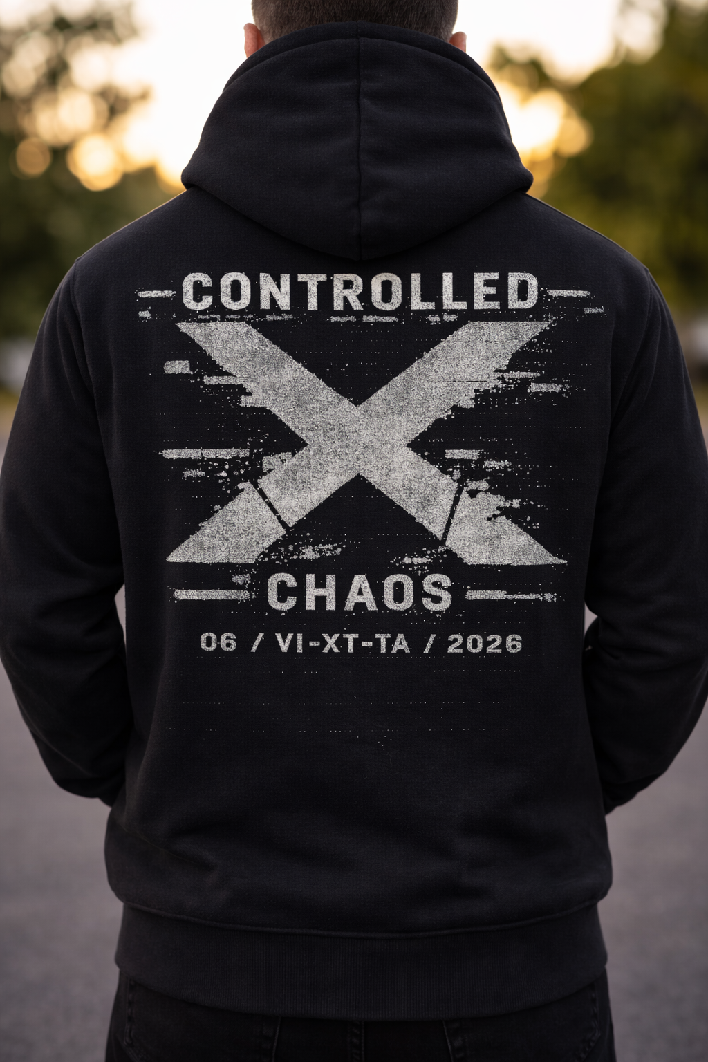Sudadera 'Controlled Chaos' azul