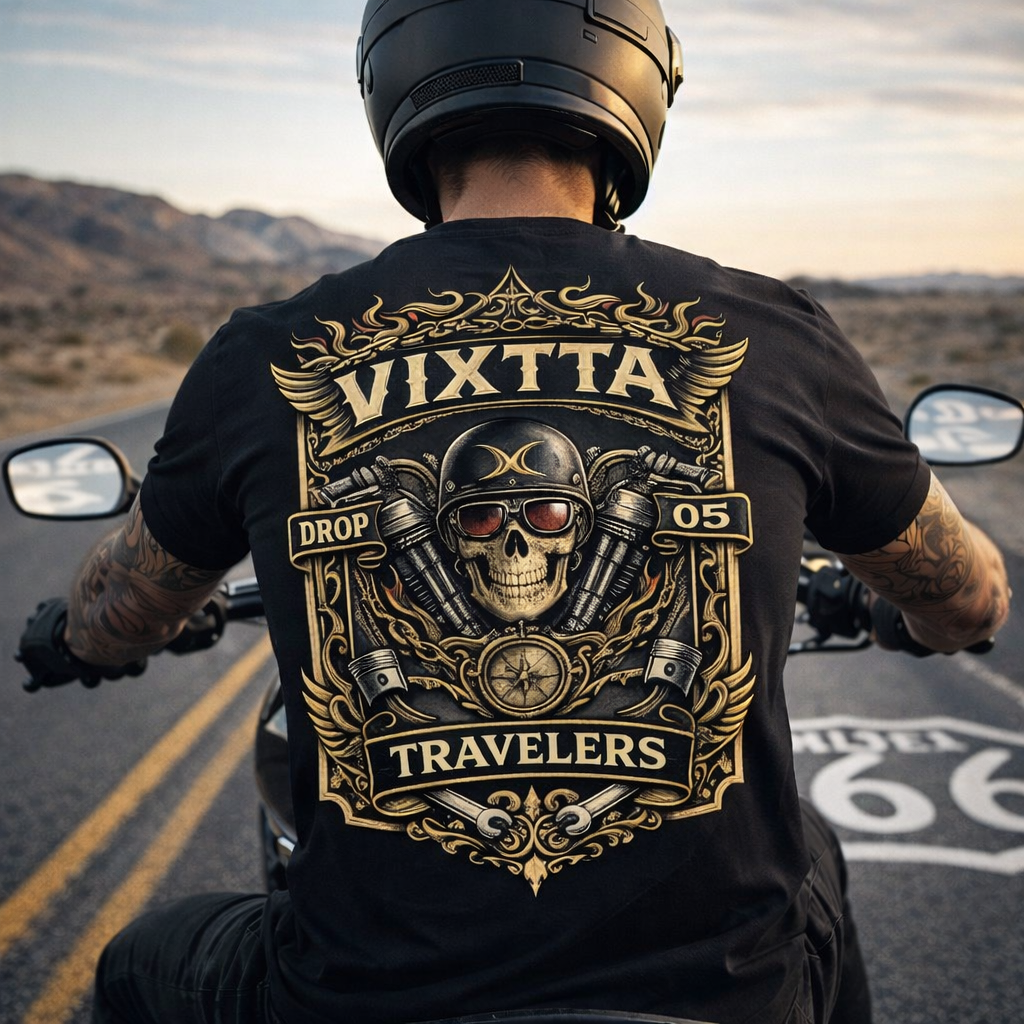 Camiseta Motera VIXTTA Travelers
