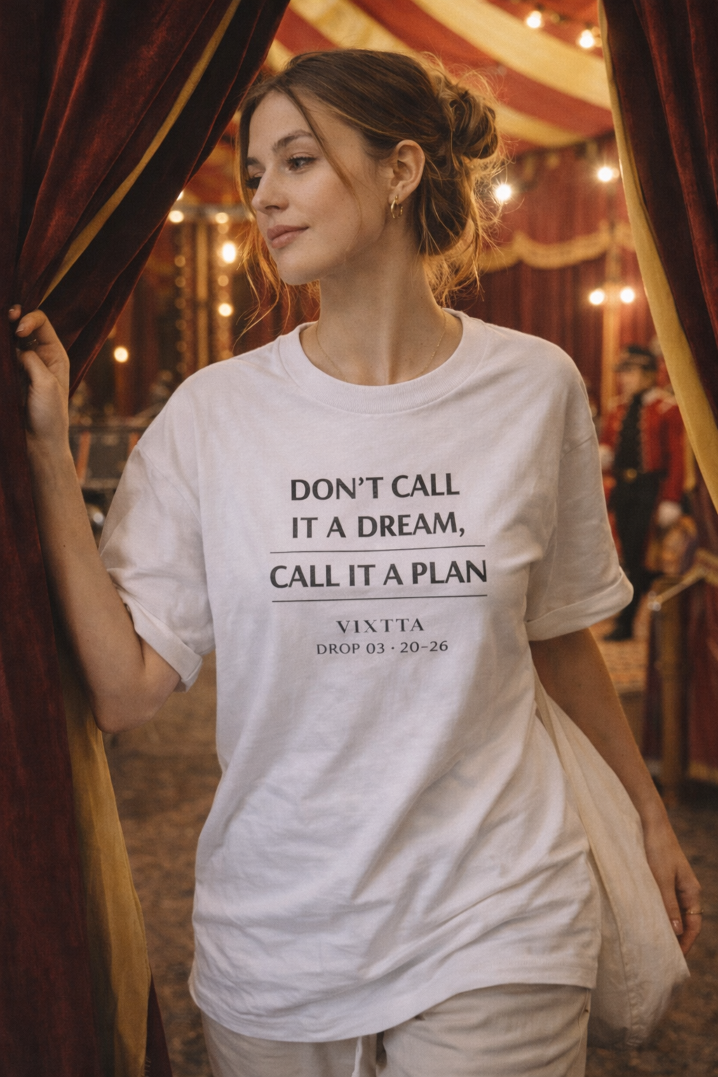 Camiseta motivacional blanca