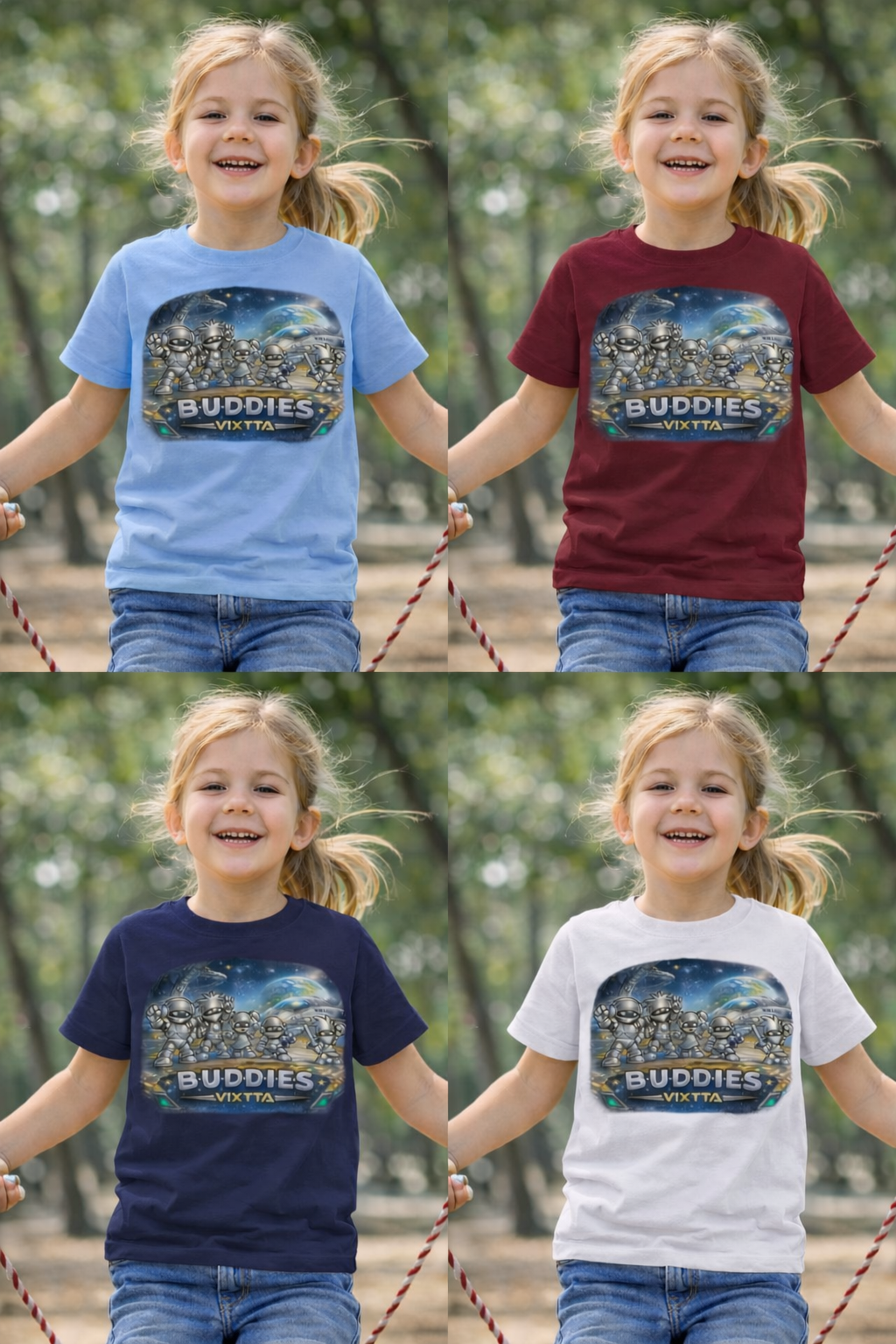 Camiseta Infantil Espacial