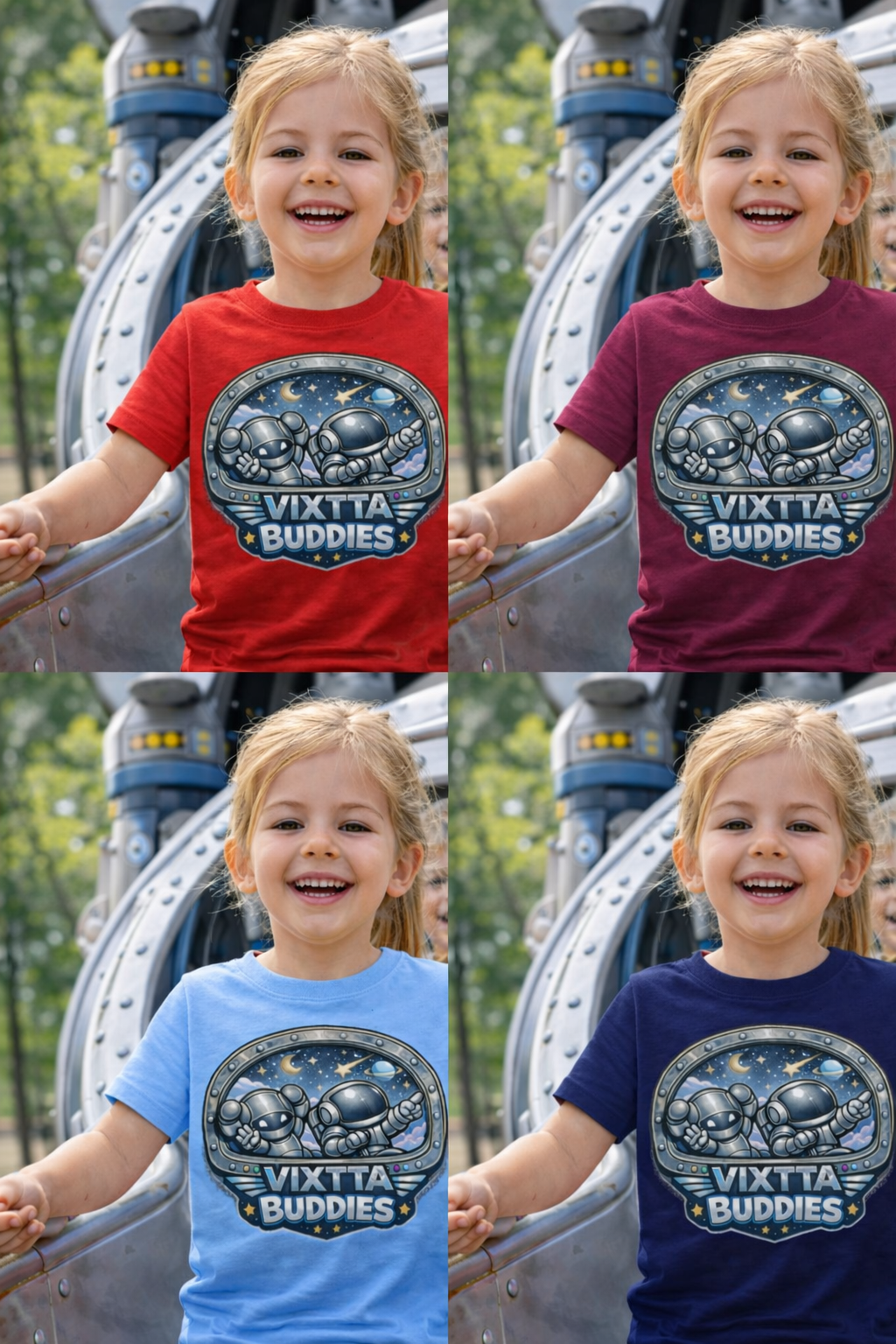 Camiseta Infantil Astronautas