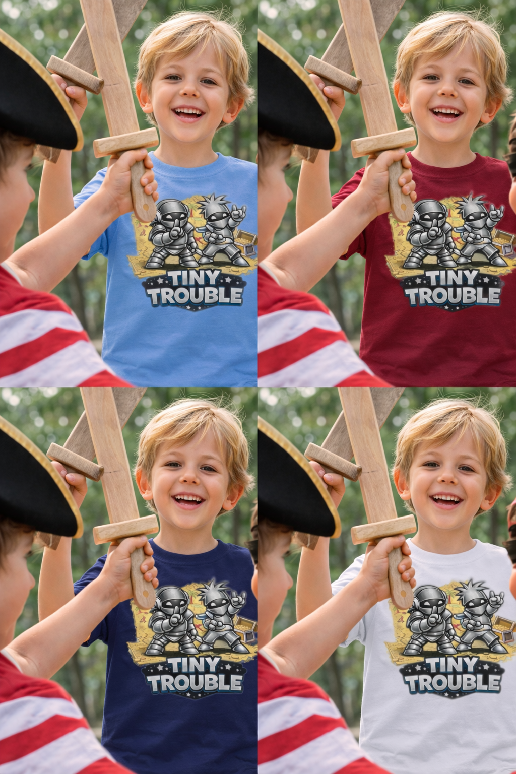 Camiseta infantil Tiny Trouble