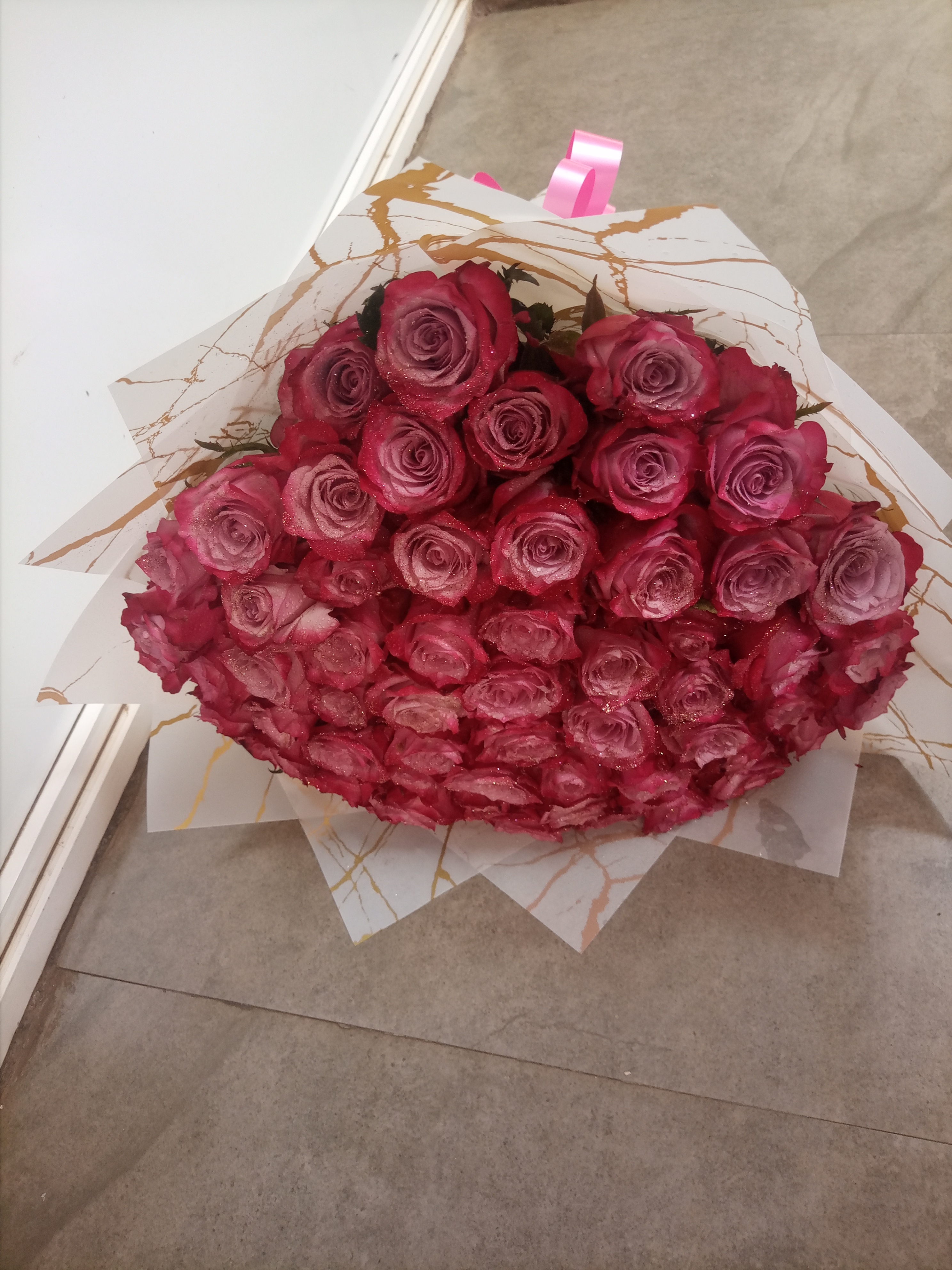 Luxe Pink Rose Bouquet