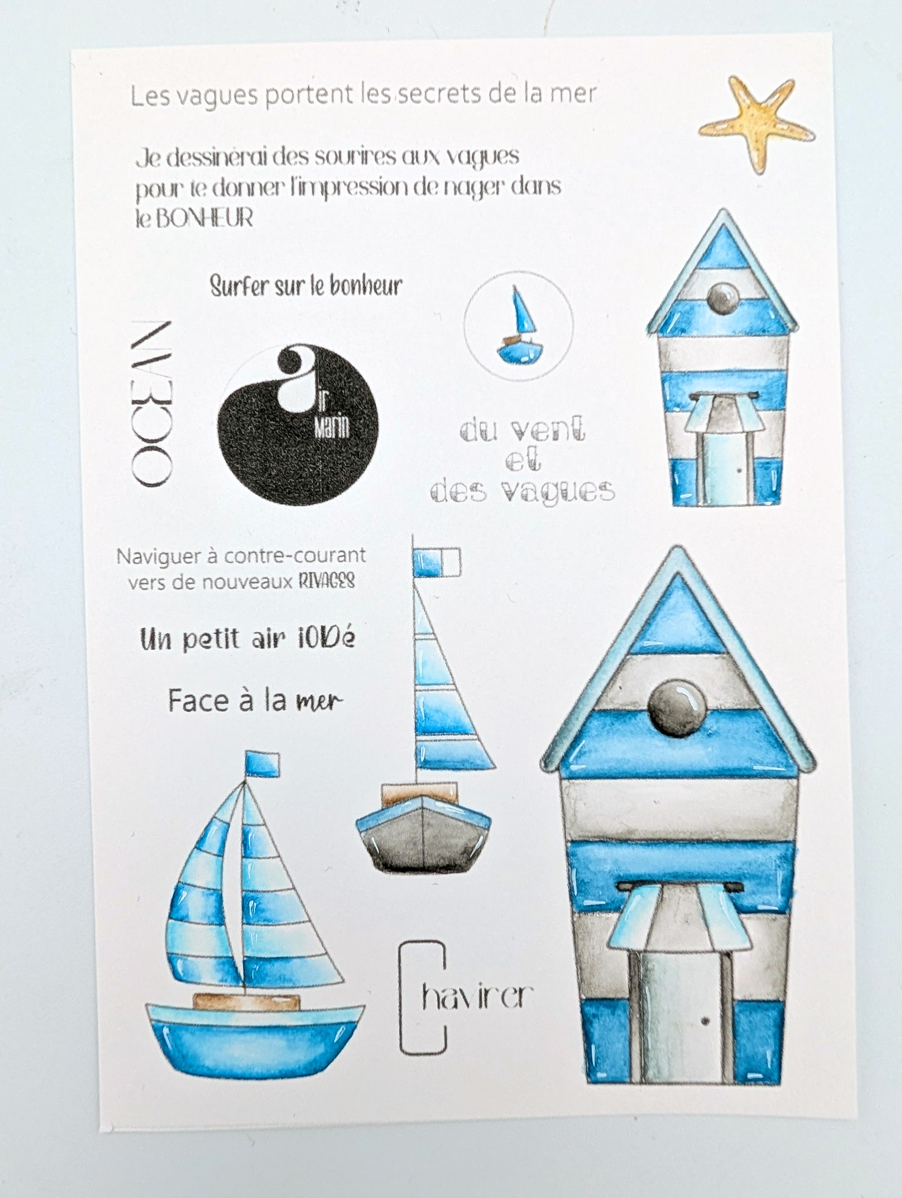 Planche de tampons RIVAGE