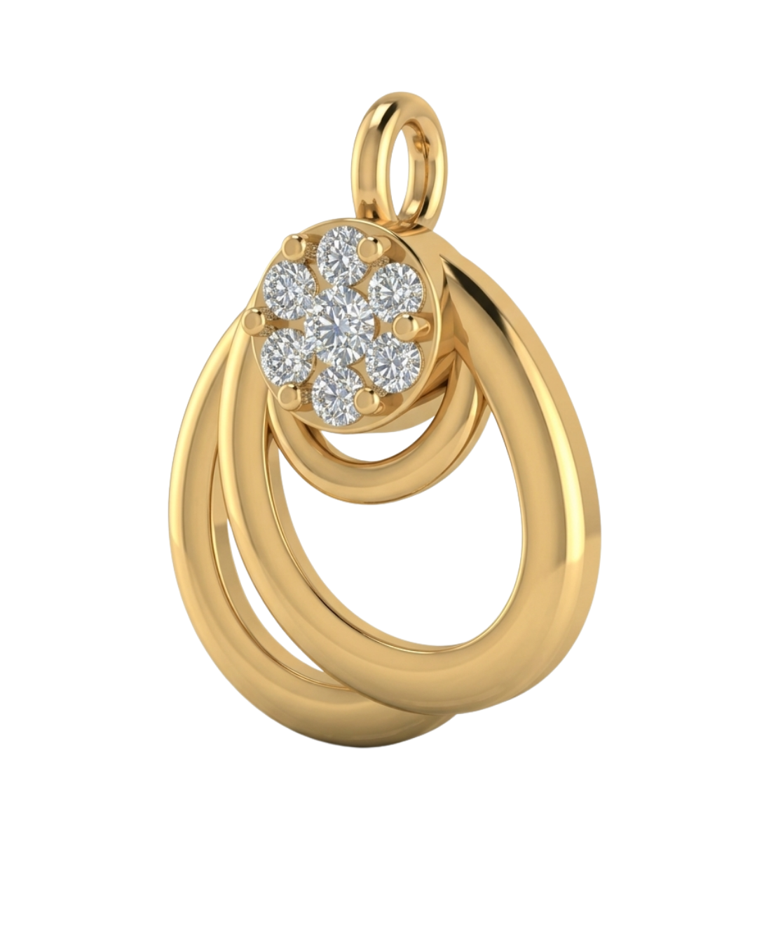 Brilliant Nesting Halo Pendant