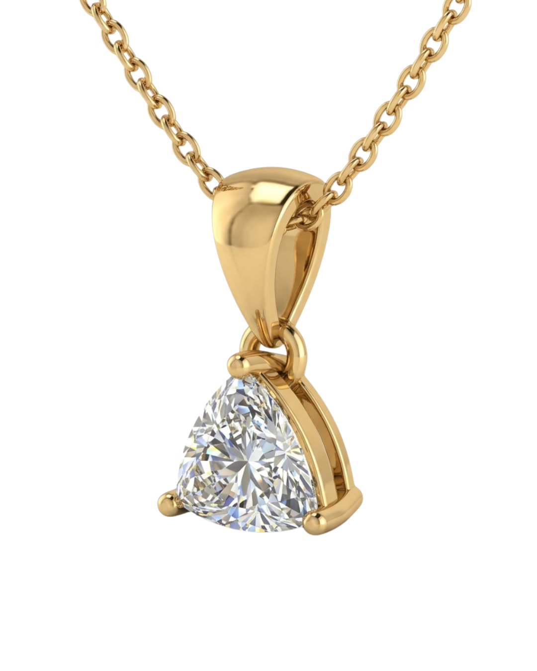 Trillion Diamond V-Bail Pendant