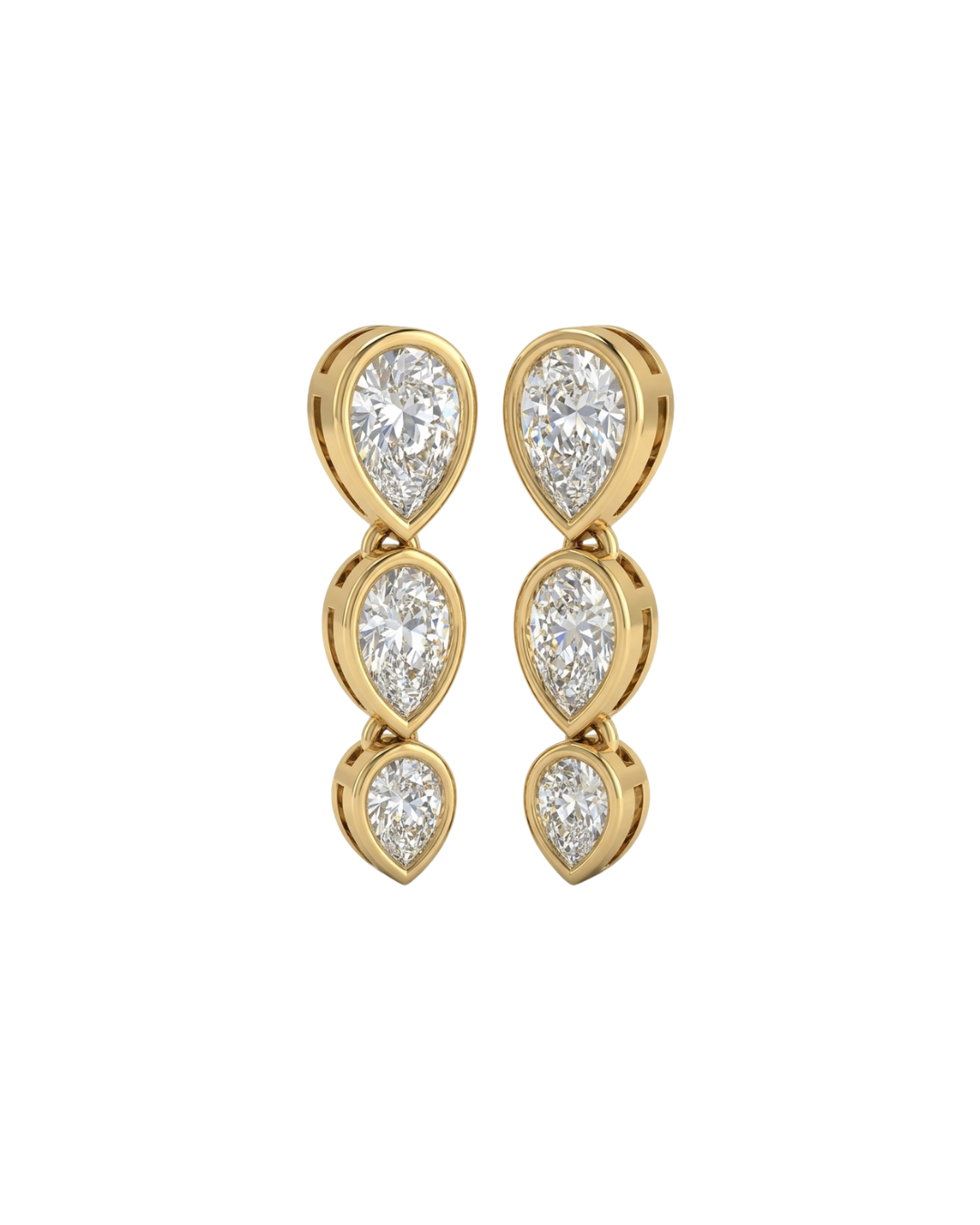 Golden Graduated Pear Drops