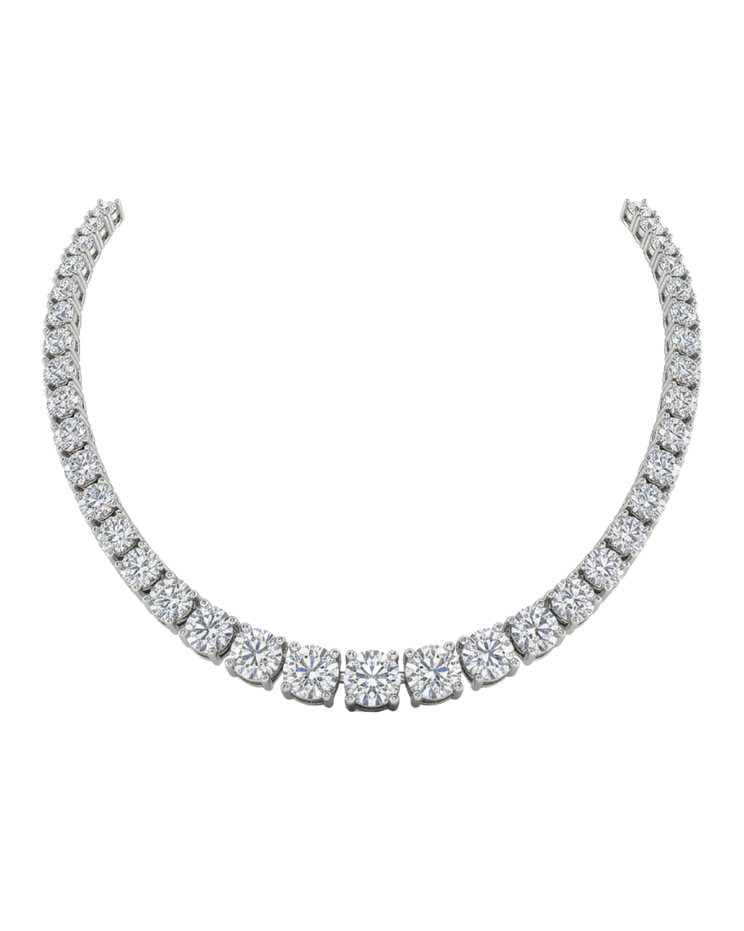 Graduated Diamond Riviera Necklace
