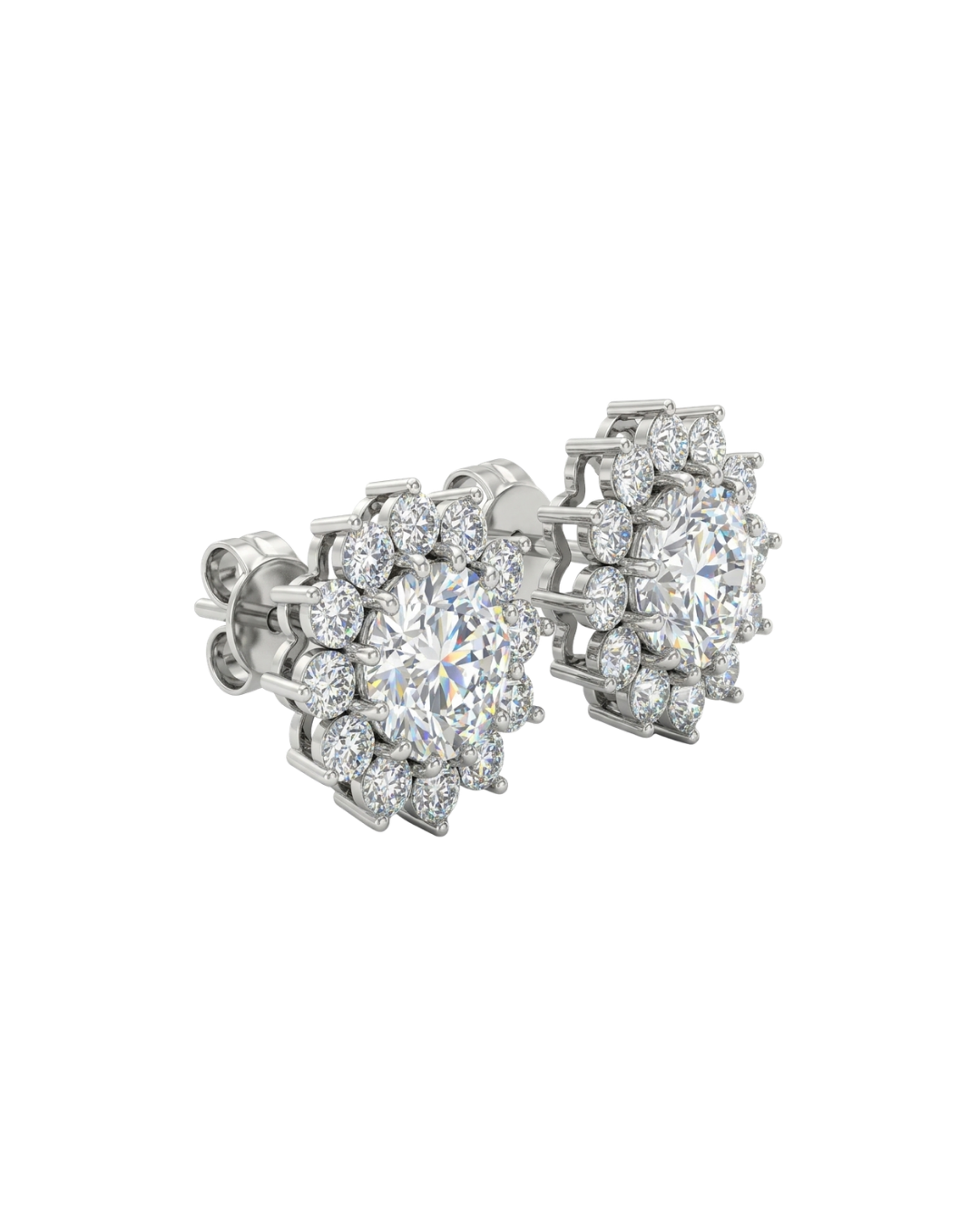 Majestic Halo Brilliant Studs