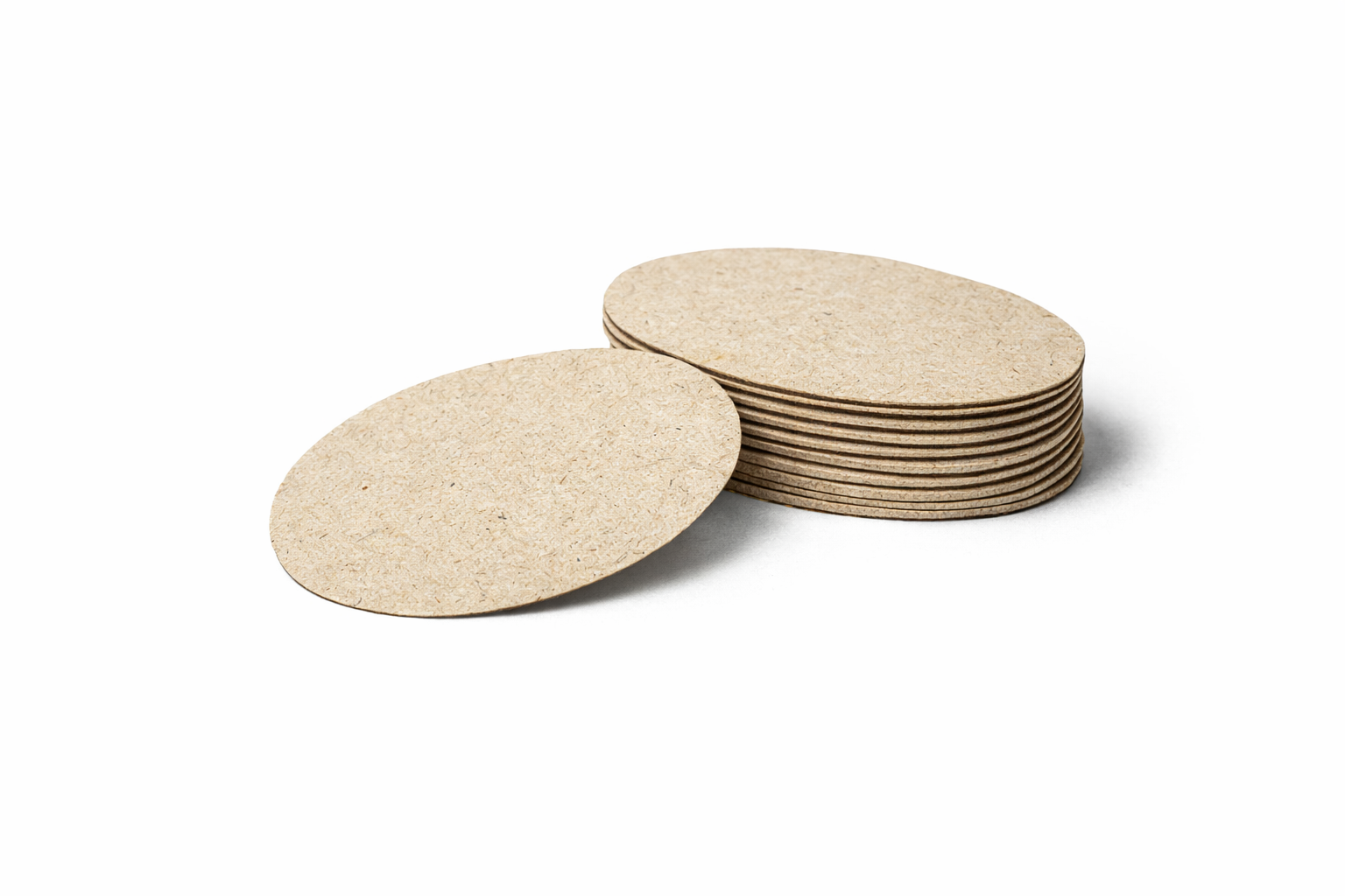 Wooden Oval  MDF Cutout 